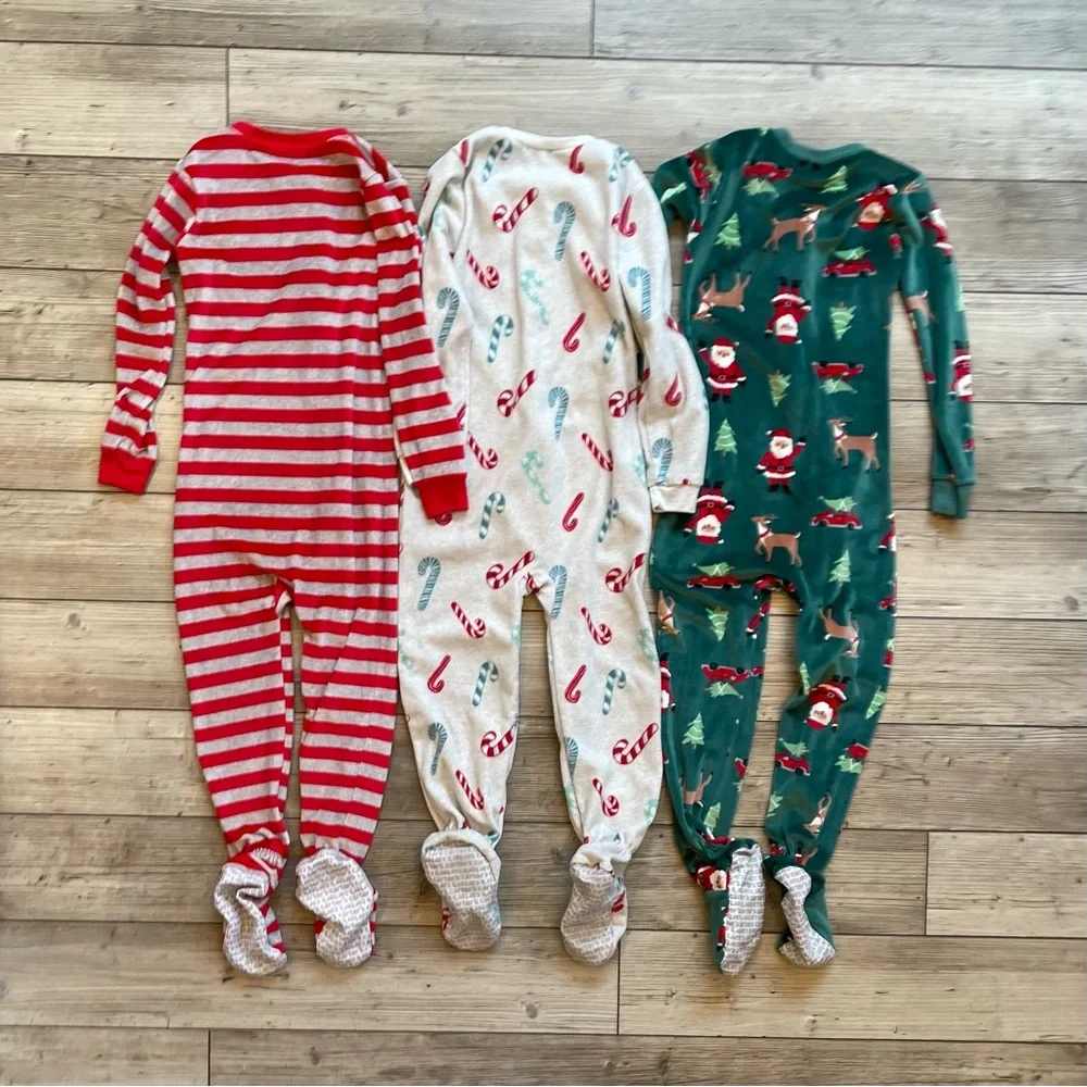 Carter's | Holiday Footie Pajamas | Size: 5T | Bundle: Set of 3